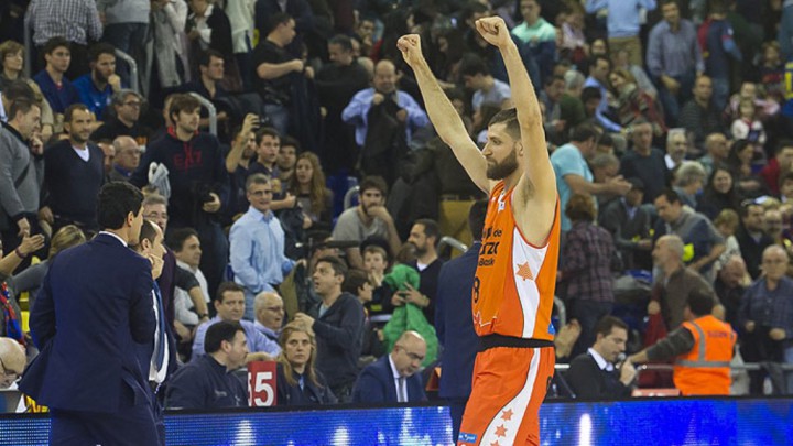 Diot celebra victoria en el Palau Blaugrana