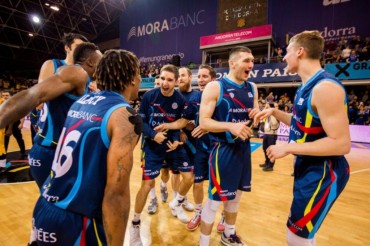 Andorra celebra el triunfo contra el Barça