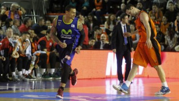 Edwin Jackson celebra canasta ante Fuenlabrada