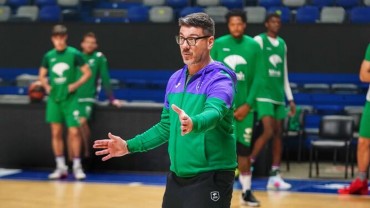 Primer entrenamiento de Katsikaris en Unicaja